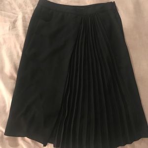 All Saints asymmetrical pleated skirt